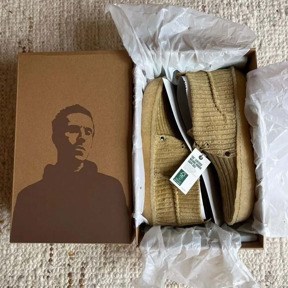 NEW Clarks x Liam Gallagher LG Collab Desert Rain Shoes Men 9 Wallabees EU 42
